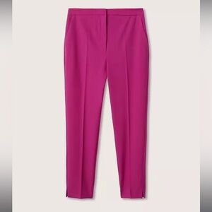 MANGO Suit pants in hot pink